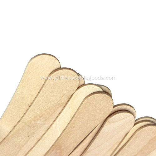 Wooden birch ice cream sticks